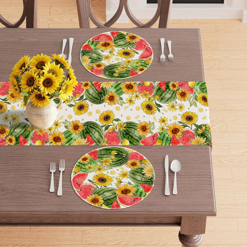 XCHI Watercolor Sunflower Watermelon Lemon Summer